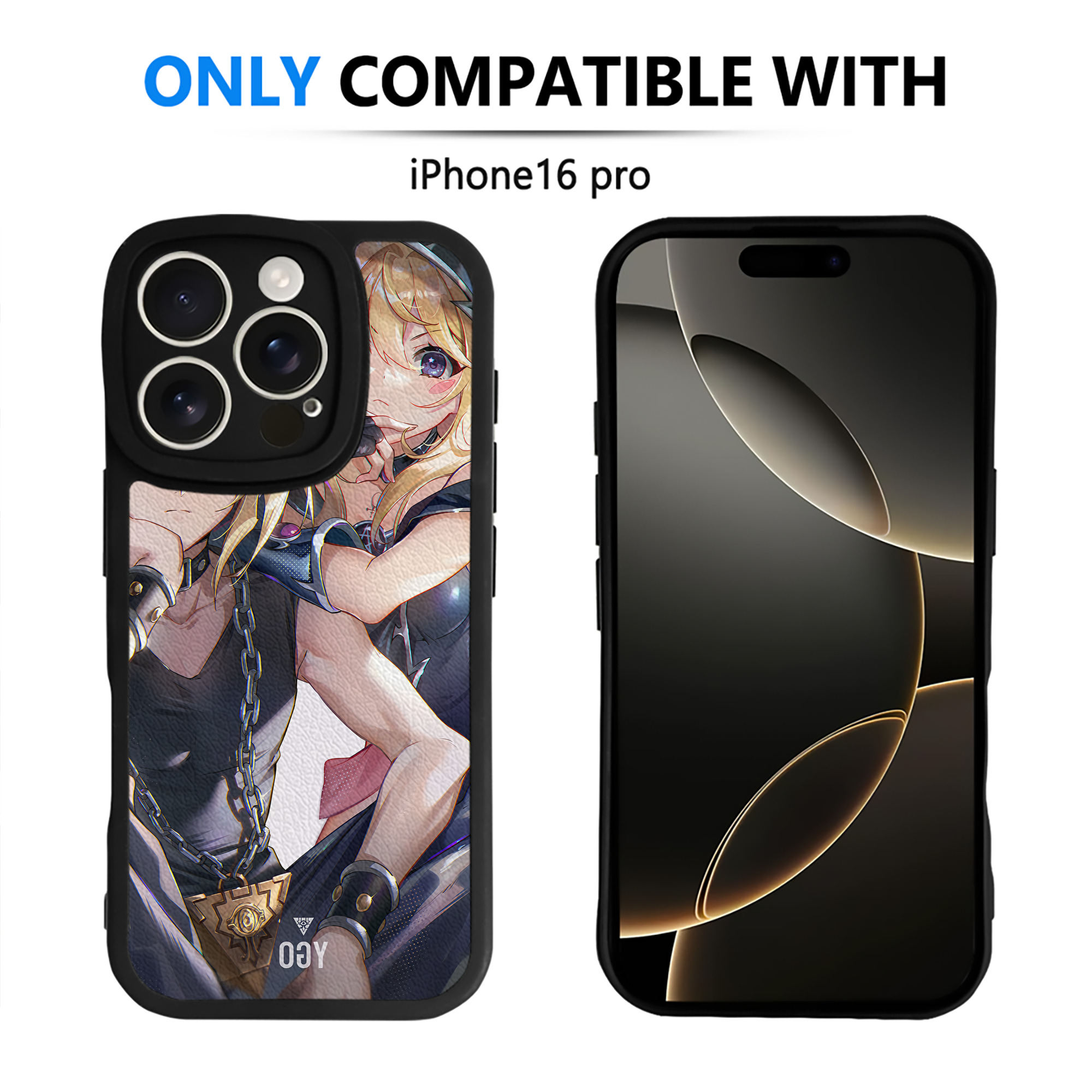 （画像用） 遊☆戯☆王 Yu-Gi-Oh! 【iPhone 16シリーズ対応】シリコンスマホケース（レザー調） 材質：シリコン